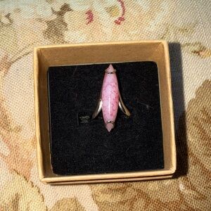 Pink Sterling Ring